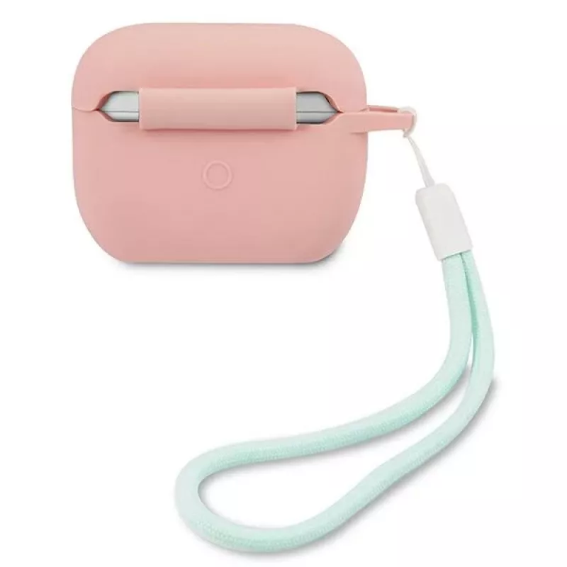 GUESS GUACAPLSVSPG AirPods Pro Hülle Silikon Vintage Pink Grün