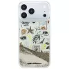 Karl Lagerfeld Liquid Glitter Beach & Sand Hülle für iPhone 18 Pro Max / 17 Pro Max – Beige