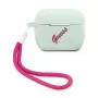 GUESS Vintage Silikonhülle für AirPods Pro - Blau Fuchsia