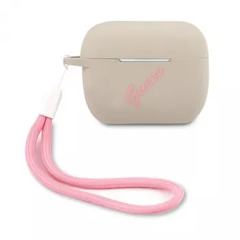 GUESS Vintage Silikonhülle für Apple AirPods Pro - Grau Pink