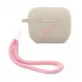 GUESS Vintage Silikonhülle für Apple AirPods Pro - Grau Pink