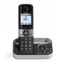 Alcatel F890 Voice DECT schnurloses Telefon mit Anrufbeantworter, Schwarz/Silber