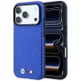 BMW M Carbon Printed Ring MagSafe Hülle für iPhone 18 Pro / 17 Pro - Blau