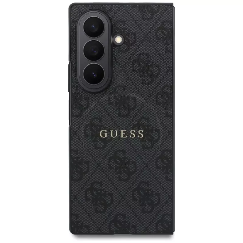 Guess 4G Classic MagSafe Hülle für Samsung Galaxy Z Fold 8 Ultra - Schwarz