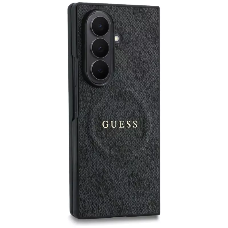Guess 4G Classic MagSafe Hülle für Samsung Galaxy Z Fold 8 Ultra - Schwarz