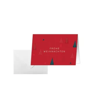 SIGEL DS636 Weihnachtskarten Ruby Pines DIN A6, 25er-Pack mit Umschlägen