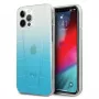 Mercedes-Benz MEHCP12LCLGBL iPhone 12 Pro Max Hardcase Transparent Line Blau