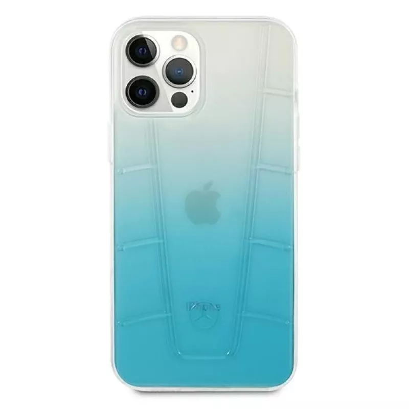 Mercedes-Benz MEHCP12LCLGBL iPhone 12 Pro Max Hardcase Transparent Line Blau