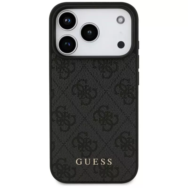 GUESS 4G Classic Rückseiten-Schutzhülle für Apple iPhone 18 Pro / 17 Pro - Schwarz