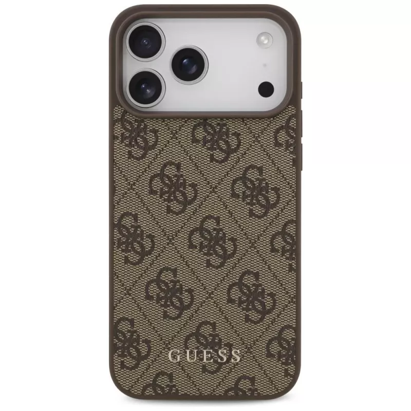 GUESS 4G Classic Hülle für iPhone 18 Pro Max / 17 Pro Max - Braun