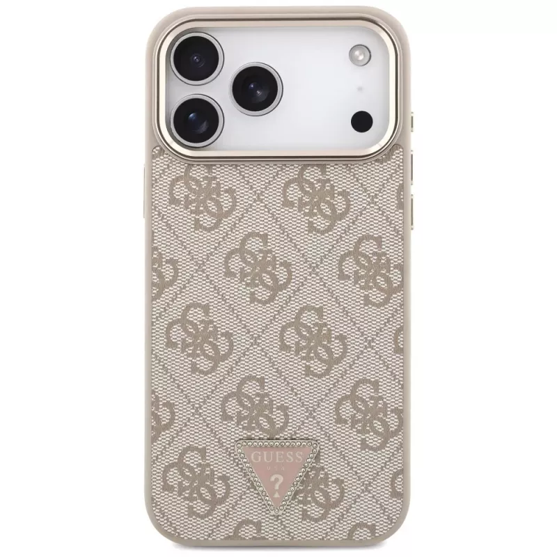 GUESS 4G Triangle Logo MagSafe-Hülle für iPhone 18 Pro Max / 17 Pro Max - Roségold
