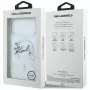 Karl Lagerfeld Liquid Glitter Karl Script Logo MagSafe Hülle für iPhone 17 Pro Transparent