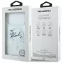 Karl Lagerfeld Liquid Glitter Karl Script Logo MagSafe Hülle für iPhone 17 Pro Max, Transparent