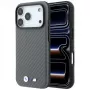 BMW M Carbon Metal Logo MagSafe-Hülle für iPhone 18 Pro / 17 Pro - Grau