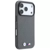 BMW M Carbon Metal Logo MagSafe-Hülle für iPhone 18 Pro / 17 Pro - Grau