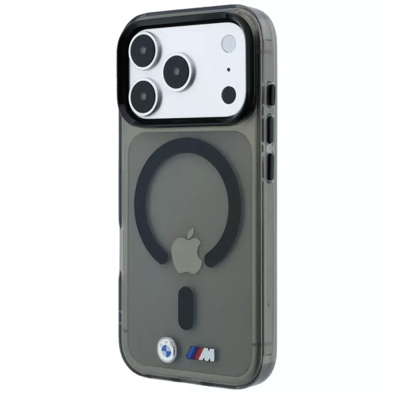 BMW M IML Glossy Metal Logo & Trims MagSafe-Hülle für iPhone 18 Pro / 17 Pro - Schwarz