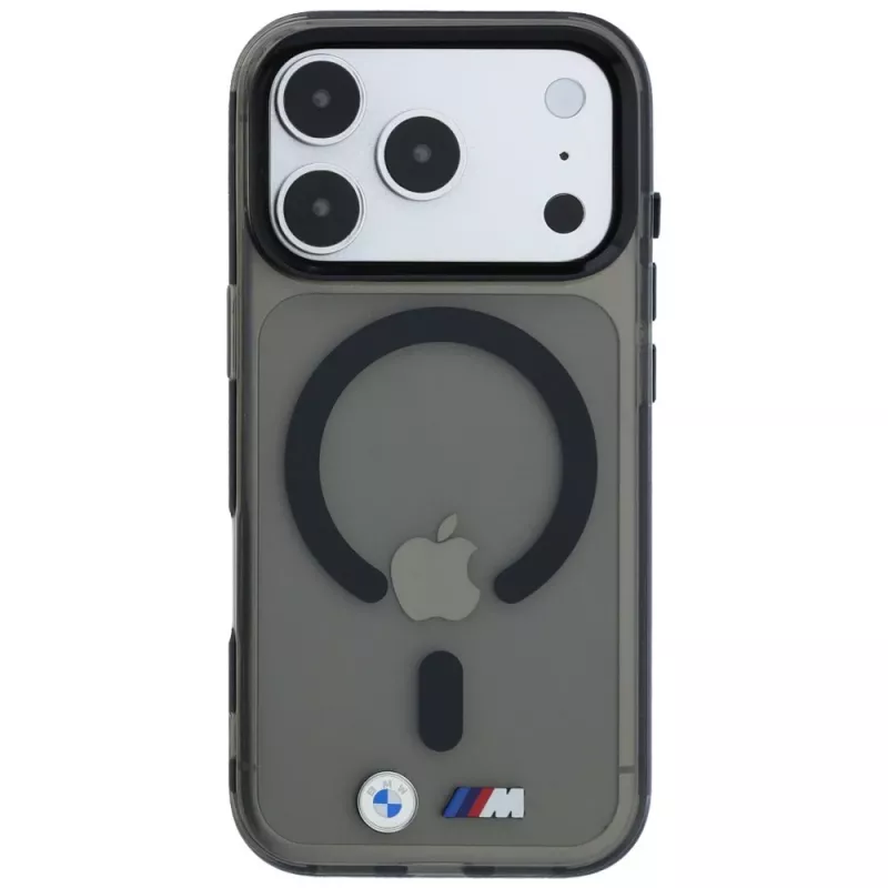 BMW M IML Glossy Metal Logo & Trims MagSafe-Hülle für iPhone 18 Pro / 17 Pro - Schwarz
