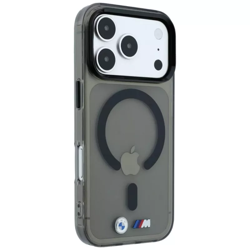 BMW M IML Glossy Metal Logo & Trims MagSafe-Hülle für iPhone 18 Pro / 17 Pro - Schwarz