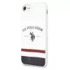 U.S. POLO ASSN. USHCI8PCSTRB iPhone 7/8/SE 2020/SE 2022 Hülle Weiß Trikolore-Muster Kollektion