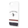 U.S. POLO ASSN. USHCI8PCSTRB iPhone 7/8/SE 2020/SE 2022 Hülle Weiß Trikolore-Muster Kollektion
