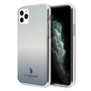 U.S. POLO ASSN. US Polo USHCN58TRDGLB iPhone 11 Pro blaue Gradientenmuster-Rückabdeckung