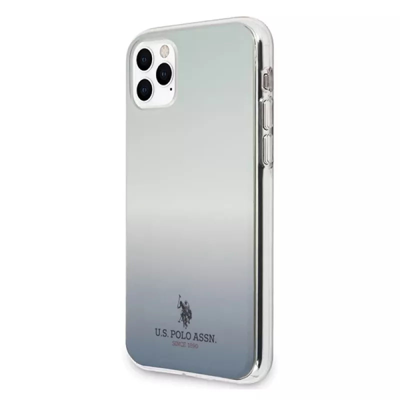 U.S. POLO ASSN. US Polo USHCN58TRDGLB iPhone 11 Pro blaue Gradientenmuster-Rückabdeckung
