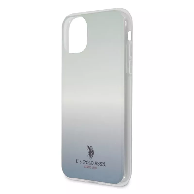 U.S. POLO ASSN. US Polo USHCN58TRDGLB iPhone 11 Pro blaue Gradientenmuster-Rückabdeckung
