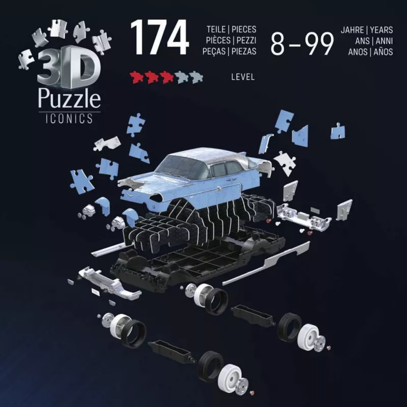 Ravensburger 3D Puzzle Iconics: Cadillac Eldorado Brougham (162 Teile)