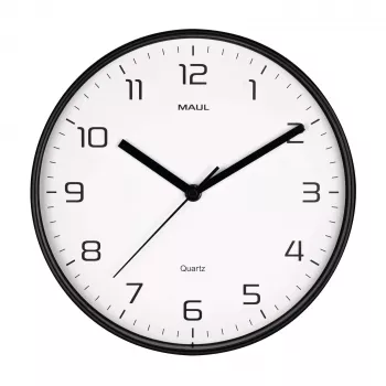 MAULdrip Wanduhr 25 cm Quarz Schwarz