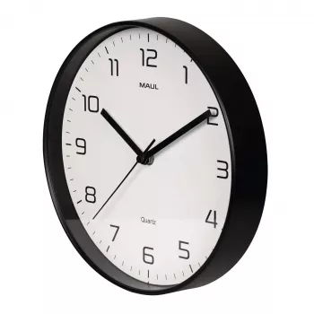 MAULdrip Wanduhr 25 cm Quarz Schwarz