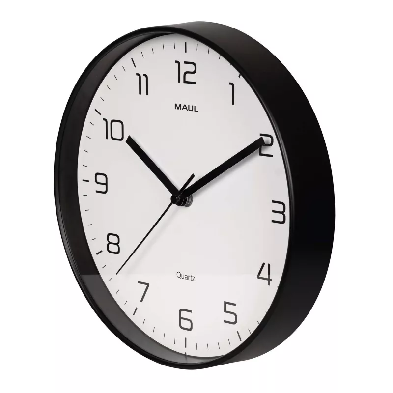 MAULdrip Wanduhr 25 cm Quarz Schwarz