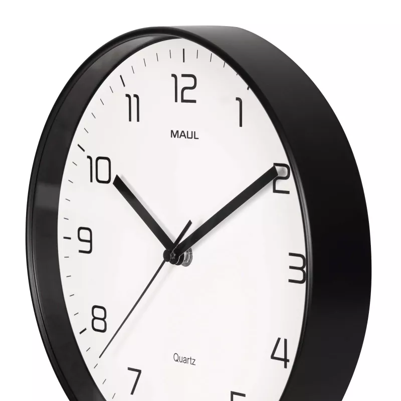 MAULdrip Wanduhr 25 cm Quarz Schwarz