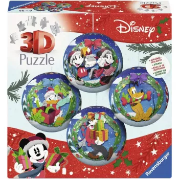 Ravensburger 3D Puzzleball Disney Weihnachtskugel-Set (2 x 27 Teile)