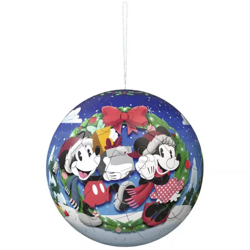 Ravensburger 3D Puzzleball Disney Weihnachtskugel-Set (2 x 27 Teile)