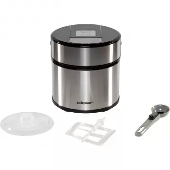 Cloer 9959 Eismaschine 1,5 l Weiß mit Vorgefrier-Schüssel