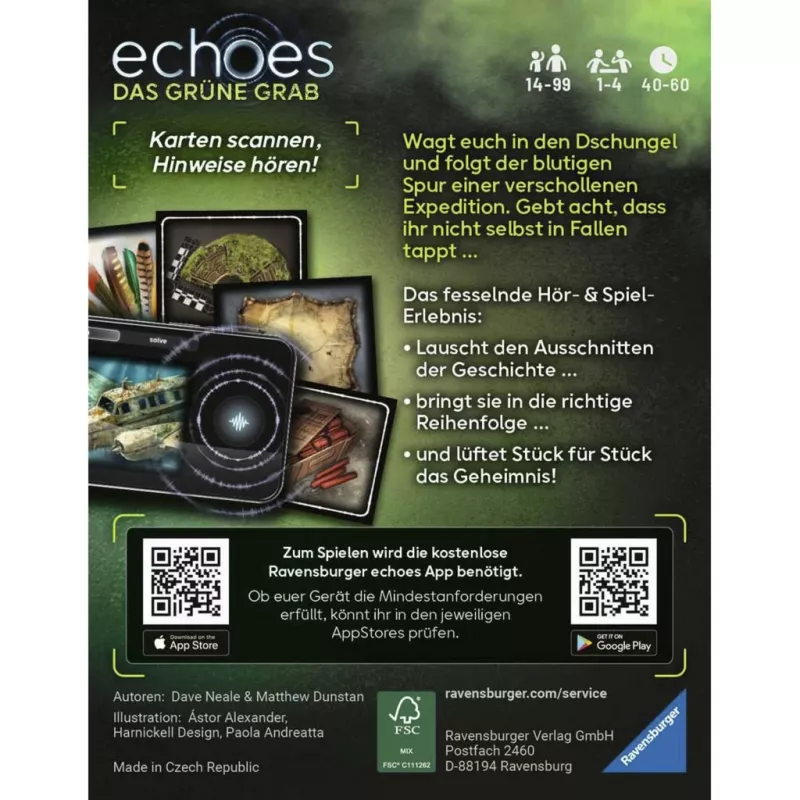 Ravensburger echoes Das grüne Grab Audio Mystery Spiel