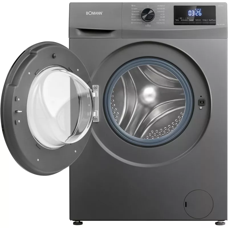 Bomann WA 7175.1 Waffeleisen, Titan/Schwarz