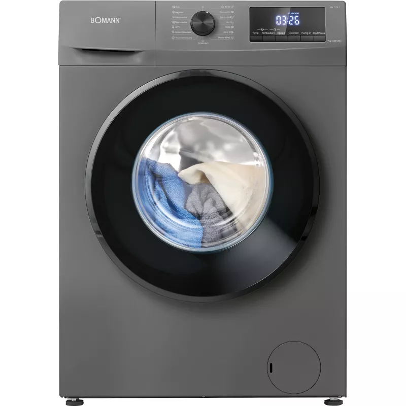 Bomann WA 7175.1 Waffeleisen, Titan/Schwarz