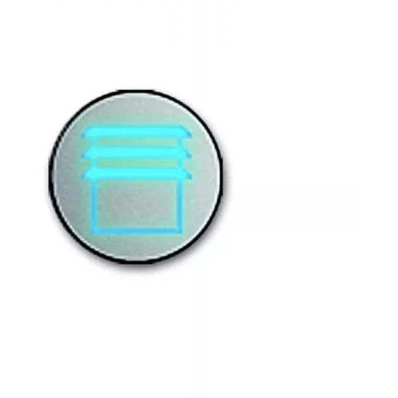 Busch-Jaeger 6353/30-860 Edelstahl Blind-Symbol-Einsatz für Wippschalter