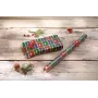 SIGEL GP122 Weihnachtsgeschenkpapier Braun Cut-Out-Stil mit Abreißstreifen, 5 m x 70 cm, 80 g/m², FSC-zertifiziert