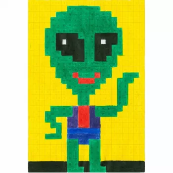FABER-CASTELL Pixel-it Malbuch mit 32 Motiven (201572)