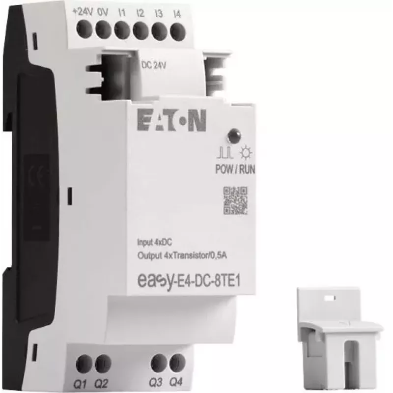 Eaton easyE4 DC 8TE1 Digital-I/O-Erweiterungsmodul, 4DI/4DO, 24V DC, Transistor PNP