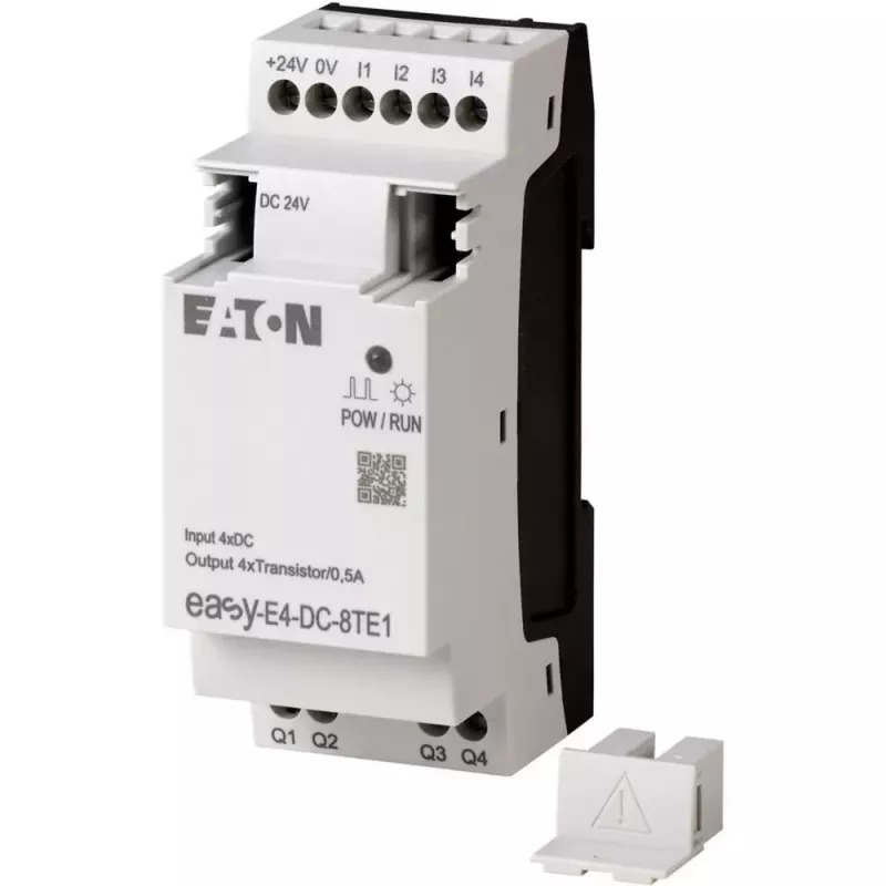 Eaton easyE4 DC 8TE1 Digital-I/O-Erweiterungsmodul, 4DI/4DO, 24V DC, Transistor PNP