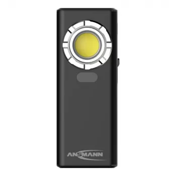 ANSMANN WL1200R wiederaufladbare Werkstattlampe, 1200 lm COB LED, 6500K, Li-Ion 4000 mAh, USB-C, Power Bank, IP54, Magnetfuß, Haken