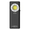 ANSMANN WL1200R wiederaufladbare Werkstattlampe, 1200 lm COB LED, 6500K, Li-Ion 4000 mAh, USB-C, Power Bank, IP54, Magnetfuß, Haken