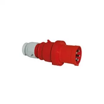 BALS CEE Industriestecker 5-polig 63A 400V IP44 6h Multi-Grip gerade rot 2155
