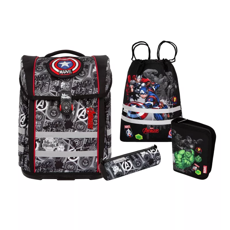 McNeill PERFECTO 5-teiliges Schulranzen-Set Marvel Avengers