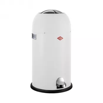 WESCO Kickmaster Soft Pedal Bin 33L Mattweiß
