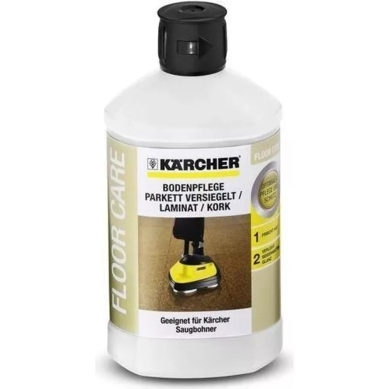 Kärcher RM 531 Bodenpflegemittel für versiegeltes Parkett, Laminat & Kork, 1 L
