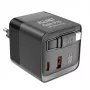 ALLNET 65W GaN USB-C PD Wandladegerät mit Quick Charge 3.0, 2x USB-C und 1x USB-A